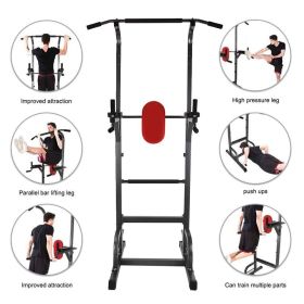 Power Tower Workout Dip Station For Home Gym Strength Training Fitness Equipment