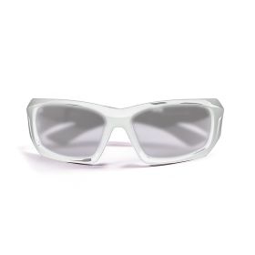 OCEAN ANTIGUA Polarized Sunglasses Kiteboarding Surf Water Sports (Frame Shiny White, Lens Smoke)