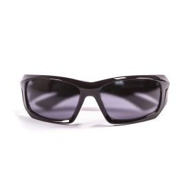 OCEAN ANTIGUA Polarized Sunglasses Kiteboarding Surf Water Sports (Frame Shiny Black, Lens Smoke)