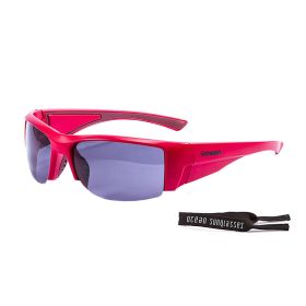 OCEAN GUADALUPE Polarized Sunglasses Kiteboarding Surf Water Sports (Frame Matte Red, Lens Smoke)
