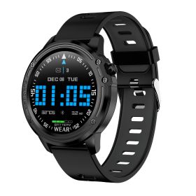 CYBORIS IP68 New Sports Smart Watch Women Men Smartwatch For Android IOS Electronics Smart Clock Fitness Tracker Multi Sports Monitoring (Color: Black)