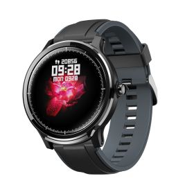 CYBORIS SN80 smart watch men IP68 Waterproof full touch smartwatch screen heart rate blood pressure fitness track sports music camera (Color: Grey)