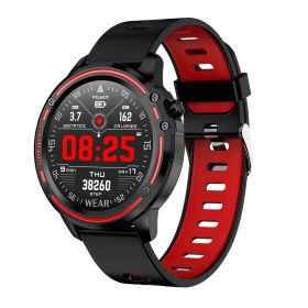 CYBORIS IP68 New Sports Smart Watch Women Men Smartwatch For Android IOS Electronics Smart Clock Fitness Tracker Multi Sports Monitoring (Color: Red)