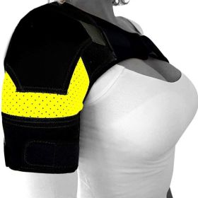 Adult Sports Products Accessories Breathable and Ice Pack Sports Shoulder Pads (Color: Yellow)
