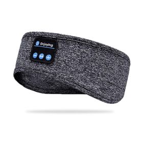 3-in-1 Sleep Headphones Bluetooth Headband Wireless Sports Headband Headphones (Color: Grey)
