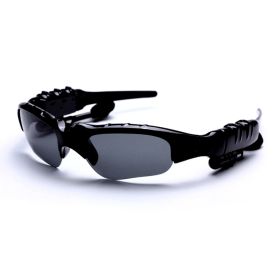 Sunglasses Bluetooth Earphone Outdoor Sport Glasses Wireless Headset with Mic (Color: Black)