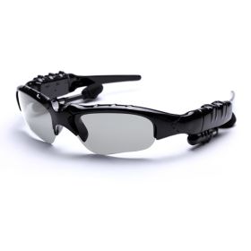 Sunglasses Bluetooth Earphone Outdoor Sport Glasses Wireless Headset with Mic (Color: Transparent)