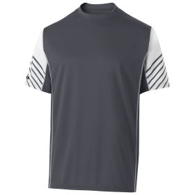 Men's Athletic Shirt, Short Sleeve Arc Sports Tee - Sportswear (Color: CARBON/WHITE, size: M)