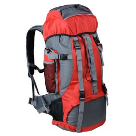 Outdoor Sport 70L Travel Hiking Camping Backpack big Rucksack Bag Red (Warehouse: GA02)