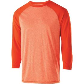 Men's Athletic Shirt, Long Sleeve Typhoon Shirt - Sportswear (Color: ORANGE HEATHER/ORANGE, size: XL)