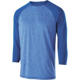 Men's Athletic Shirt, Long Sleeve Typhoon Shirt - Sportswear (Color: ROYAL HEATHER/ROYAL, size: XL)